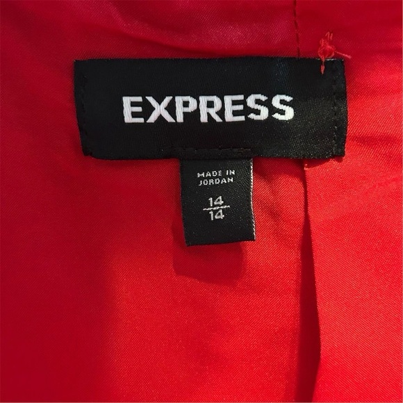 Express Women's Red Pencil Skirt Size 14 Knee Length Casual - Picture 4 of 8